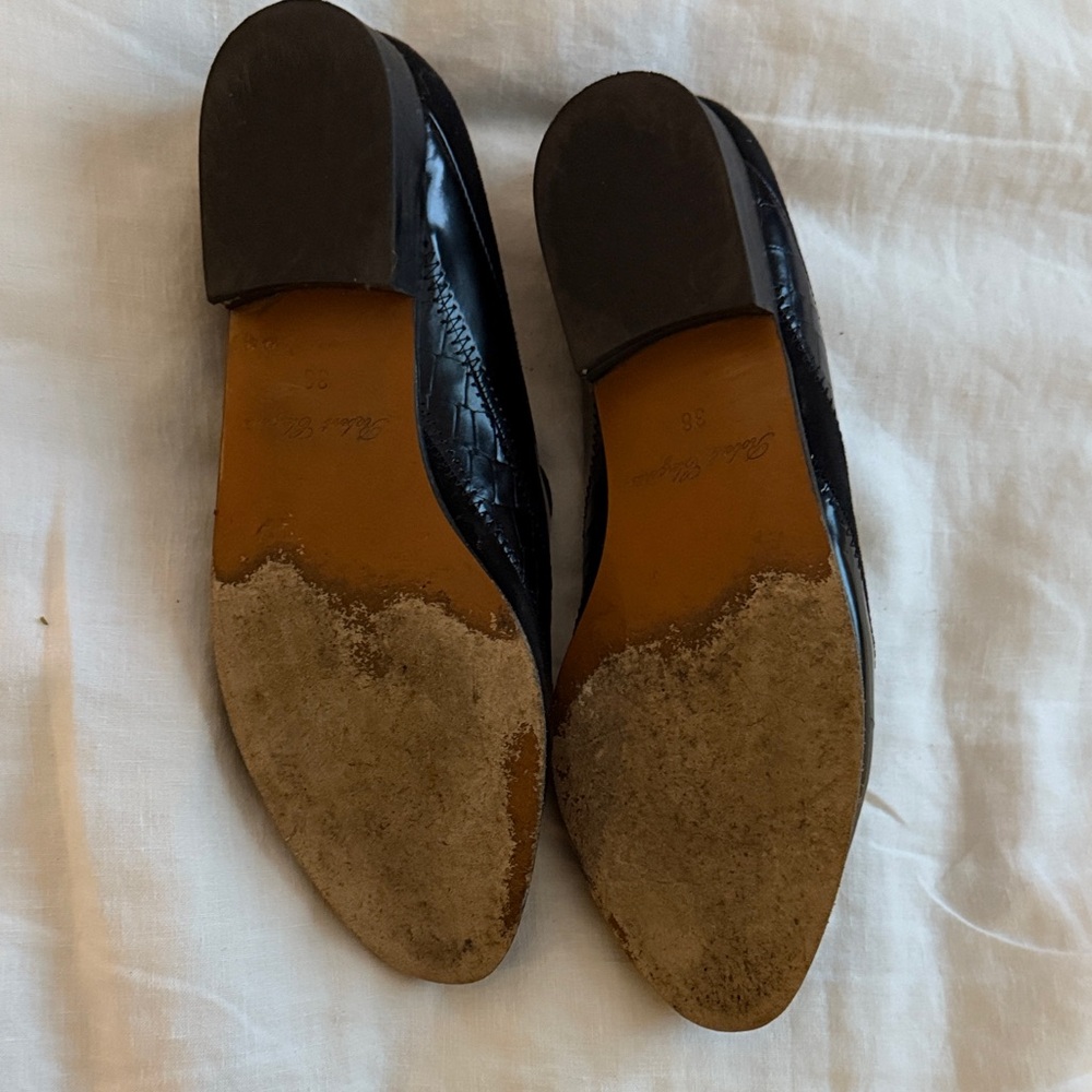 🖤🖤🖤ROBERT CLERGIE PARIS Black FLATS loafers 38 - Picture 5 of 10